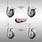 Service Caster 4 Inch 316SS Thermoplastic Rubber 10mm Threaded Stem Caster Lock Brake, 2PK SCC-SS316TSTTL20S414-TPRB-M1015-2-S2 - alternate 3